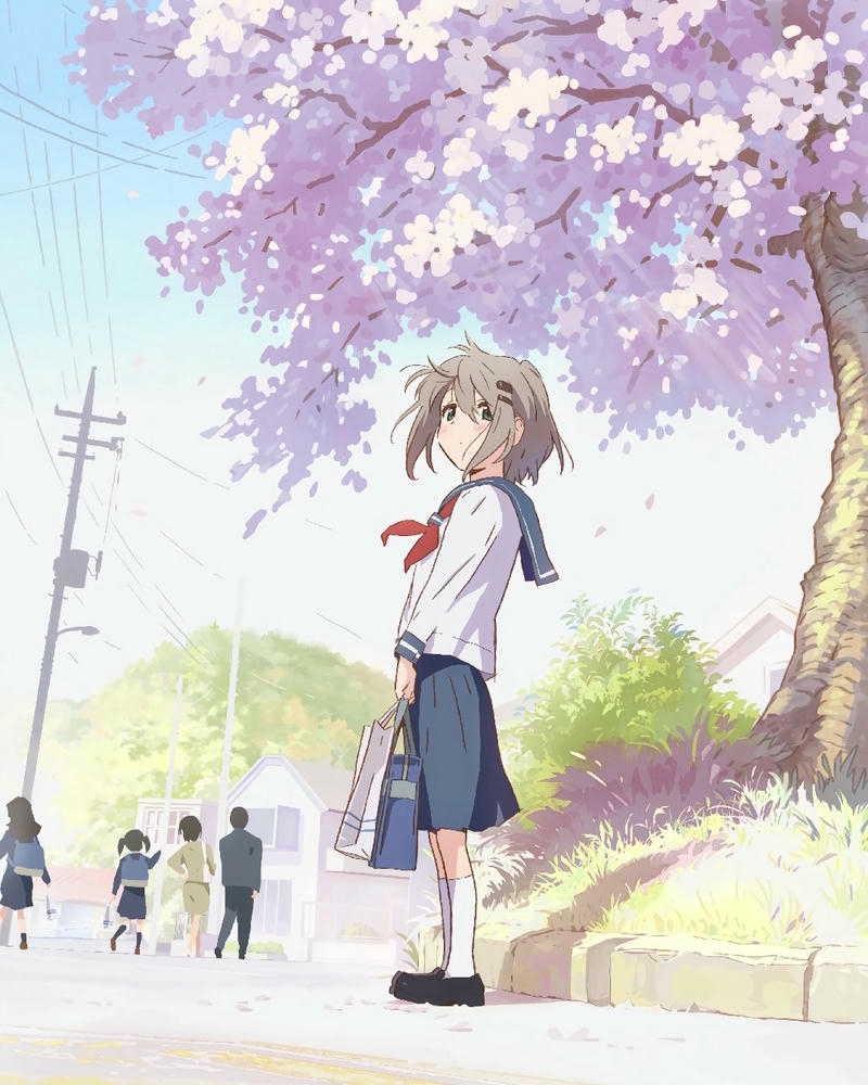 hình ảnh anime học sinh tươi sáng