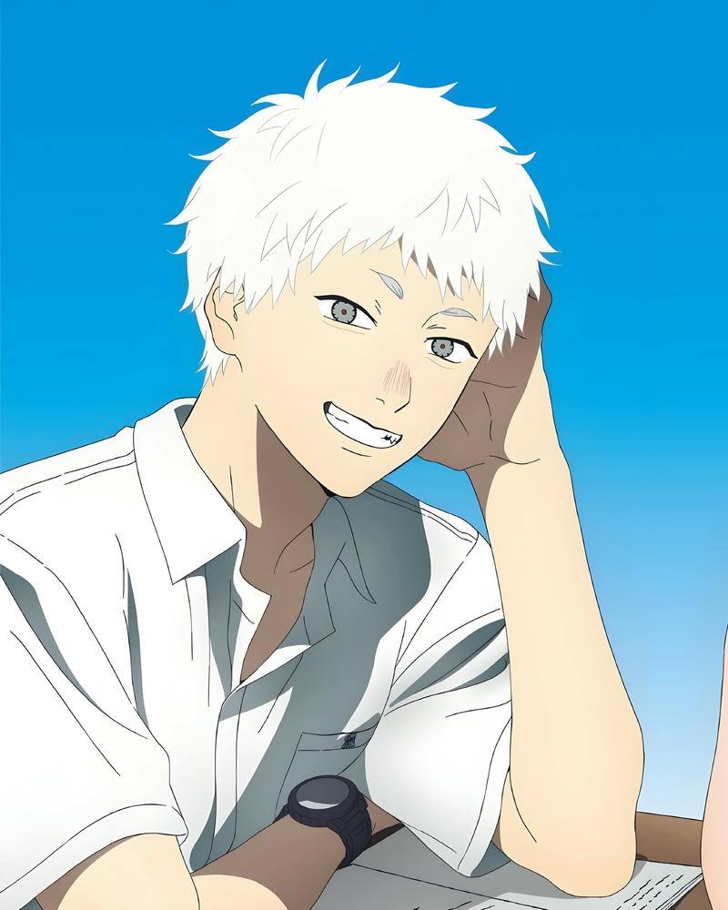 hình ảnh anime nam học sinh mềm mại