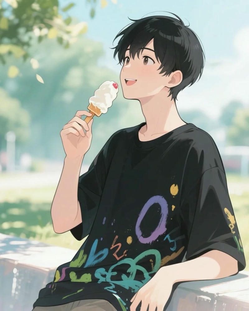 hình ảnh anime nam học sinh nhẹ nhàng