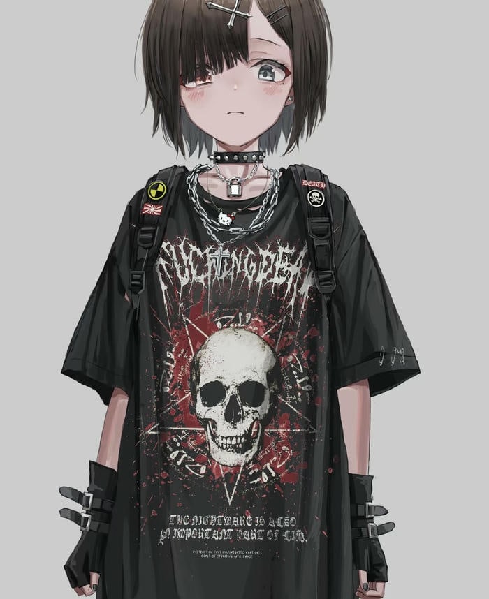 hình anime girl lạnh lùng cá tính xinh xắn