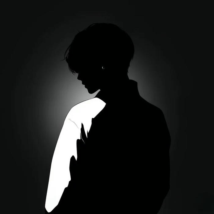 hình avatar đen trắng phong cách tối