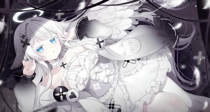 nữ anime tóc trắng đẹp