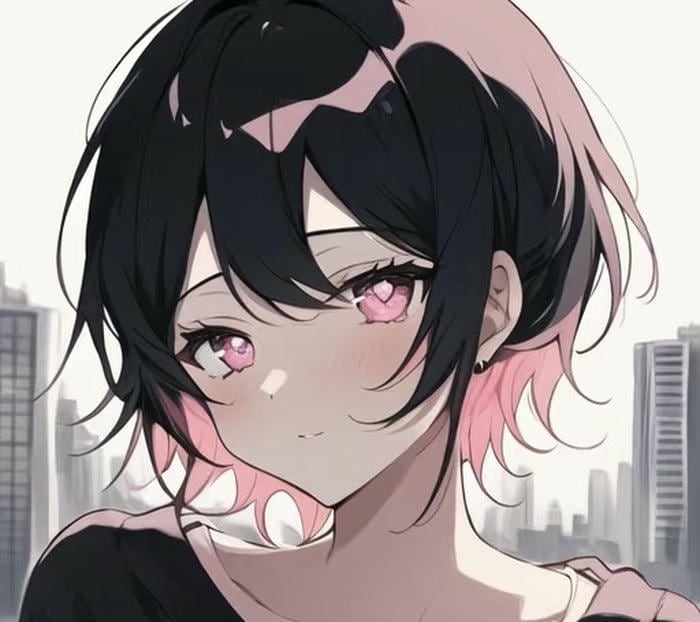 short style anime girl