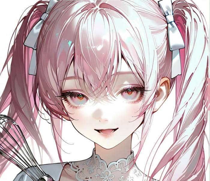 tóc hồng bồng bềnh