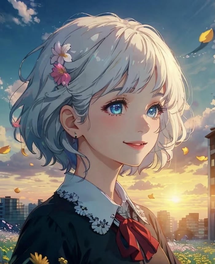 tóc ngắn cute anime