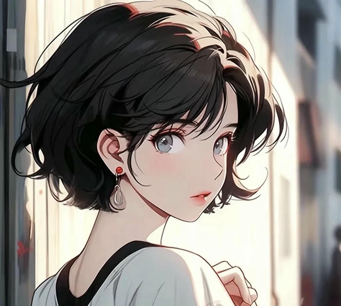 tóc ngắn đơn giản