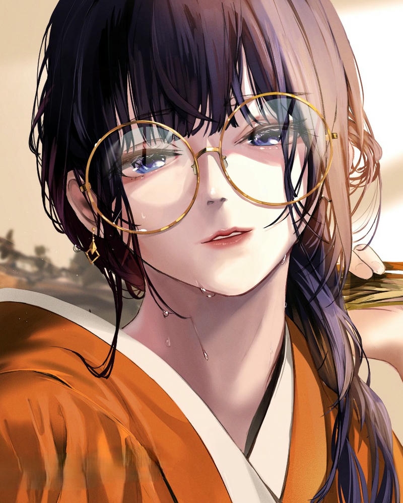 tổng hợp hình ảnh anime đeo kính xinh