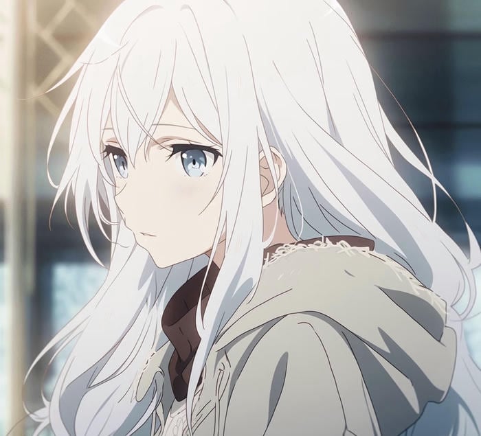 vẻ lạnh tóc trắng