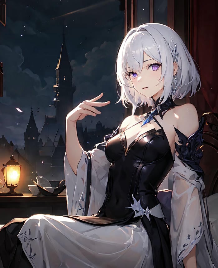 vibe thanh thuần hair white