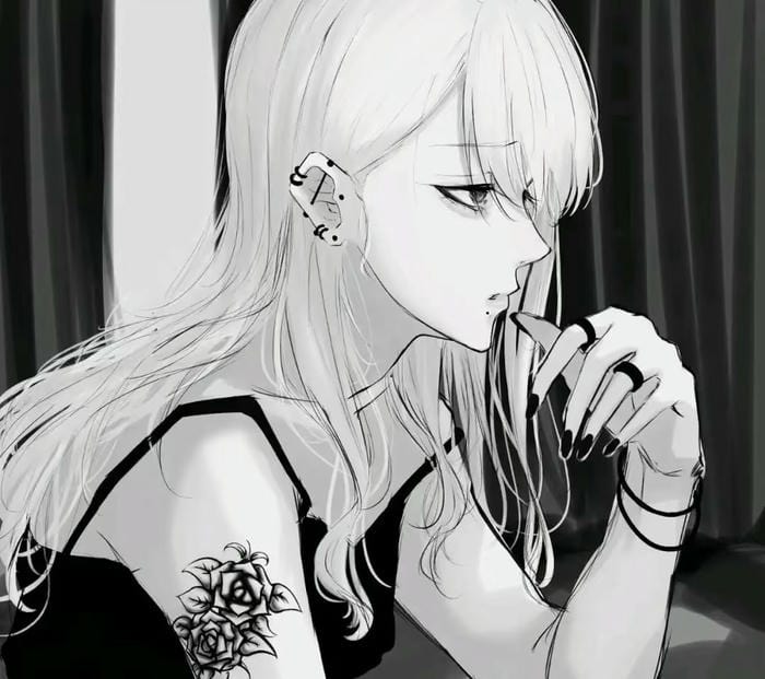 vibe tối đen trắng