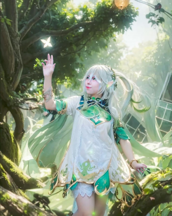 Ảnh cosplay Nahida ánh mắt tinh khiết