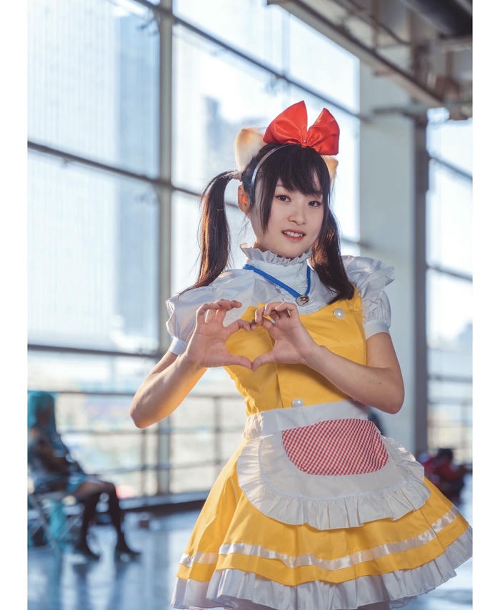 Ảnh cosplay hầu gái hình ảnh váy cam