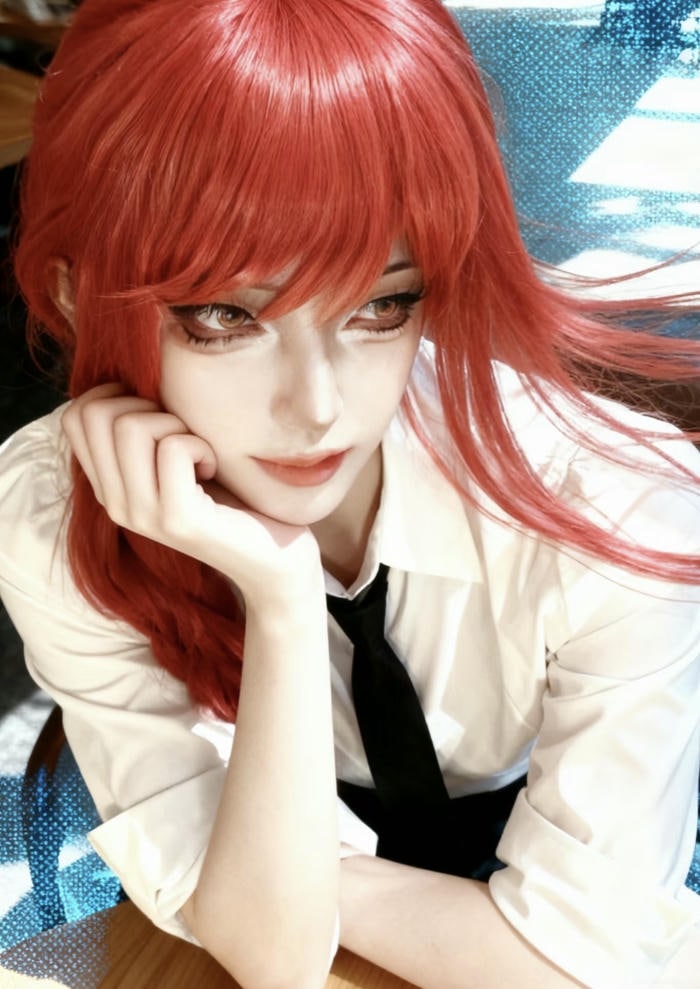 Cosplay Makima gợi cảm ánh nhìn ngầu