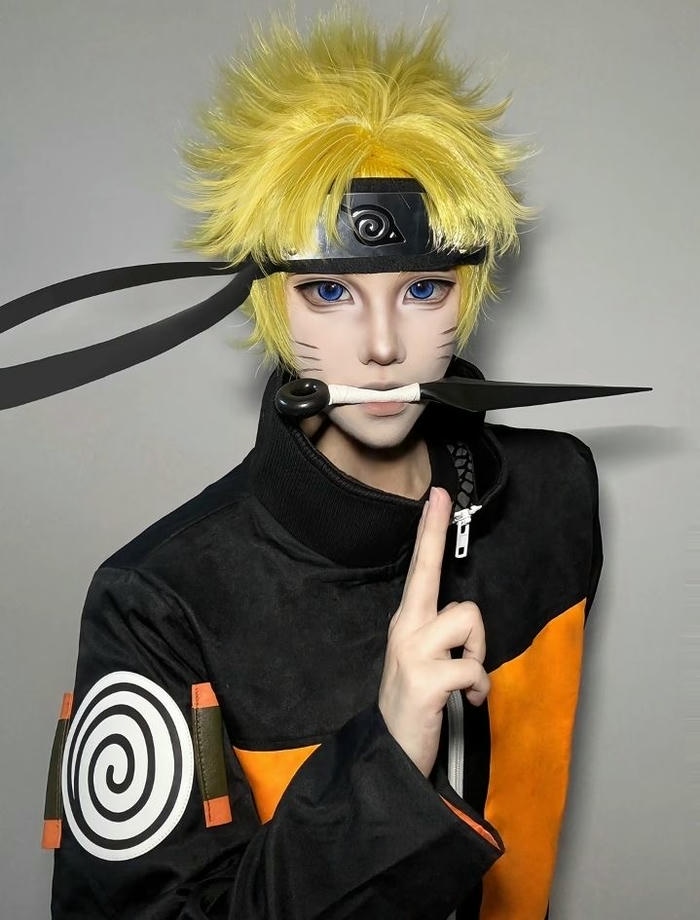 Cosplay Naruto dáng chạy đặc trưng
