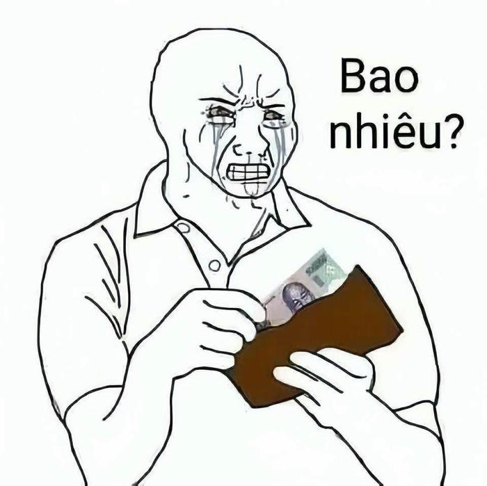 Hình ảnh meme tiền bựa coi mà đau ví