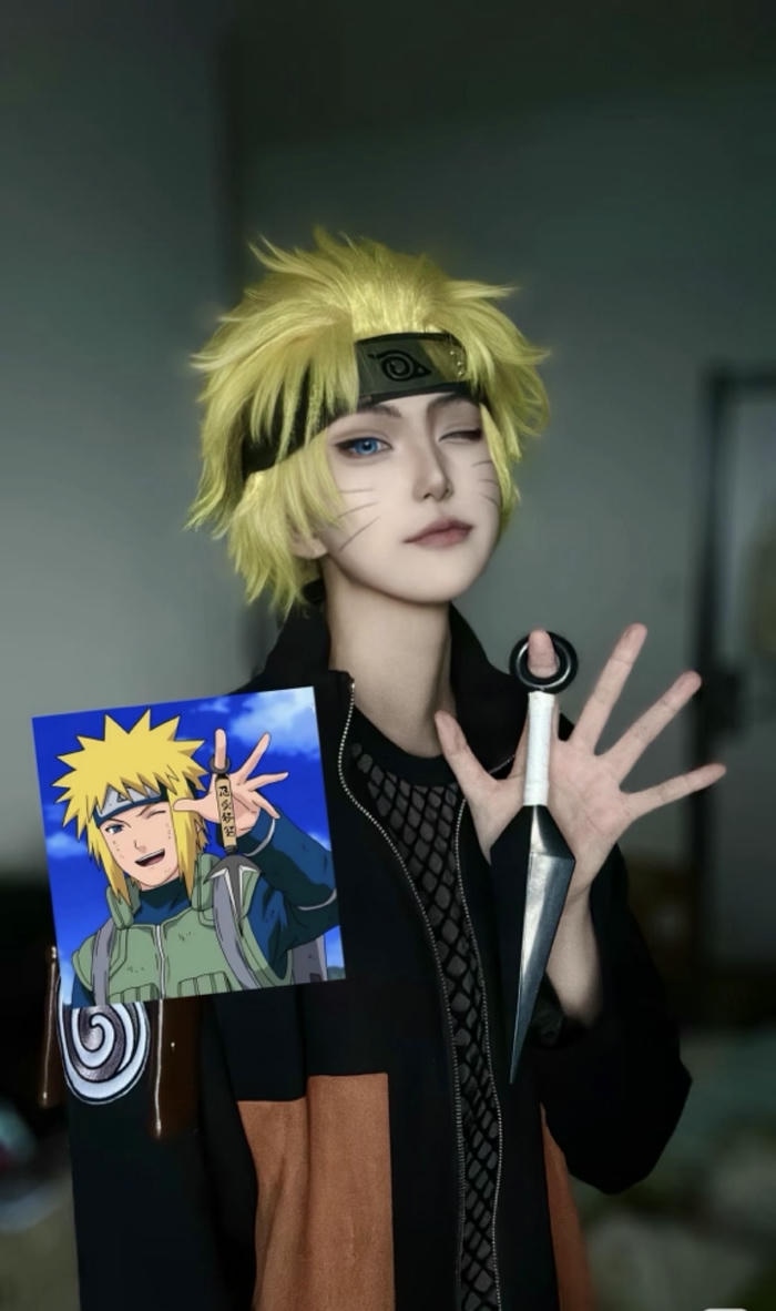 Hình cosplay Naruto trong cảnh hành động