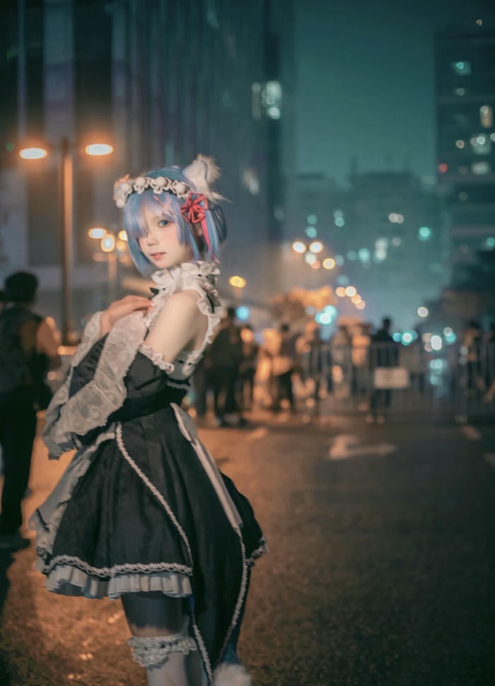 Hình cosplay Rem đáng yêu xinh nhẹ nhàng