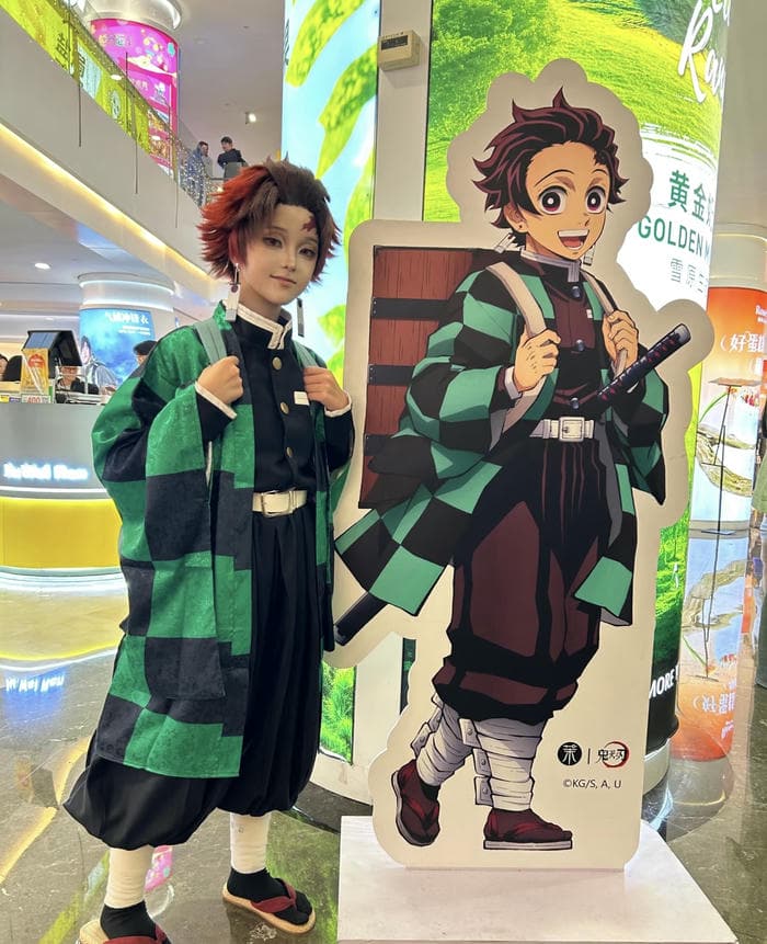 Hình cosplay Tanjiro xinh trai cực nổi