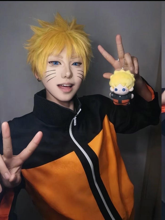 Mẫu ảnh cosplay Naruto tạo dáng năng động