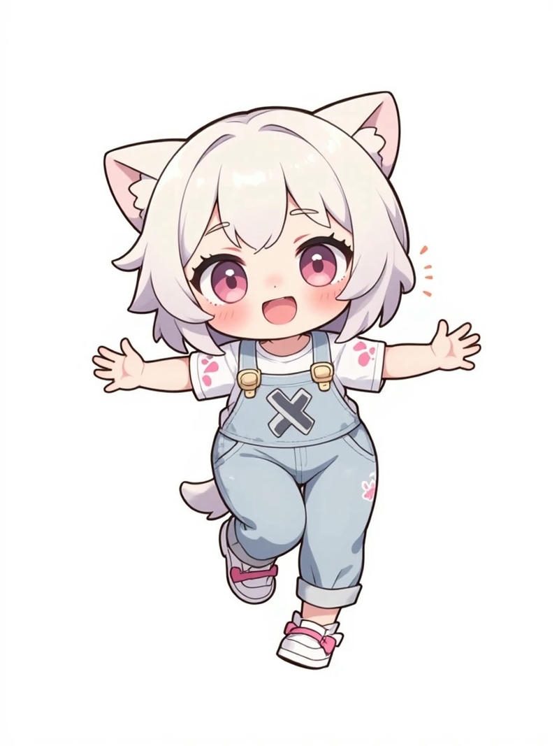 ảnh chibi nữ cute nét vẽ bo tròn đáng yêu