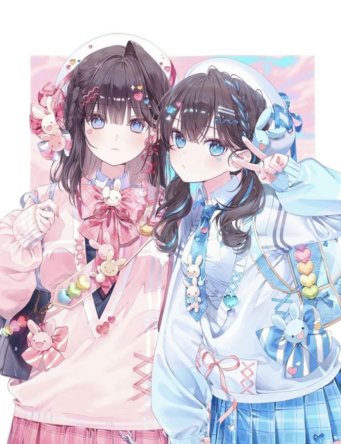 đôi bạn thân anime cặp đôi bài trùng ăn ý