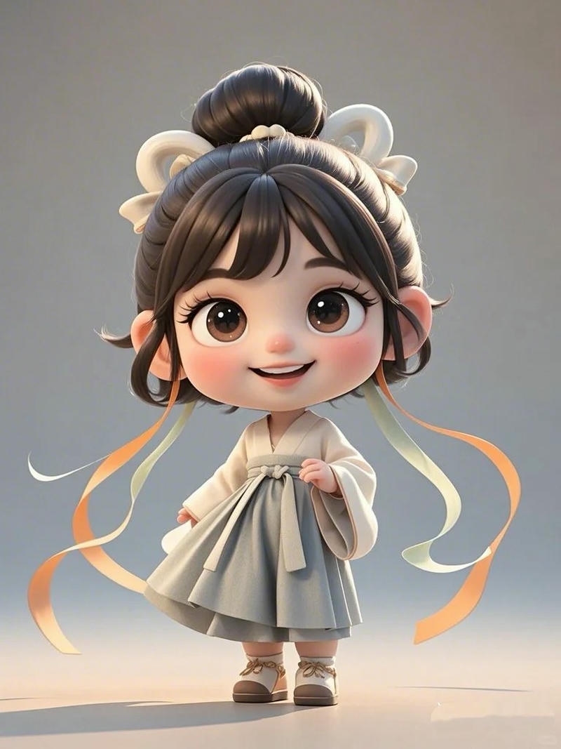 hình ảnh chibi nữ cute phong thái dịu dàng đáng yêu