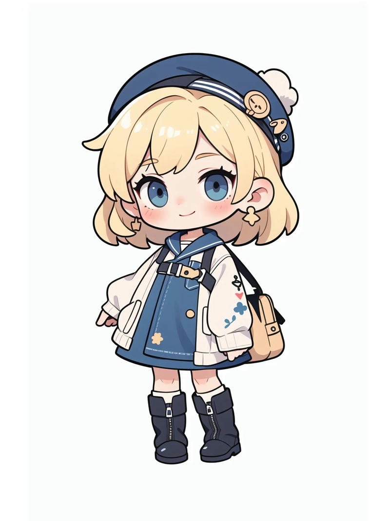 hình ảnh chibi nữ cute tạo dáng nhỏ nhắn dễ thương