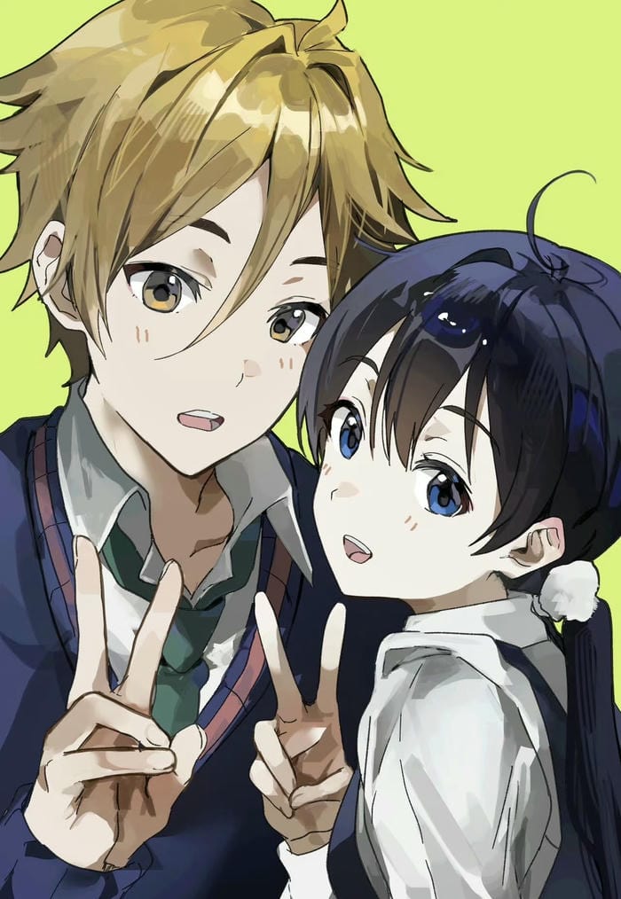 hình anime đôi bạn thân nam nữ thuần khiết