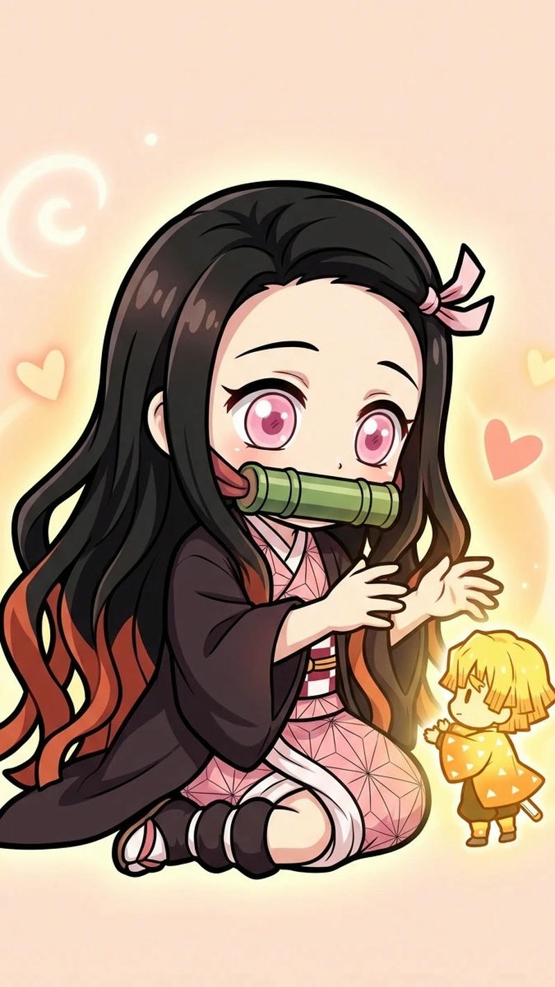 hình nền ảnh chibi cute biểu cảm đáng yêu