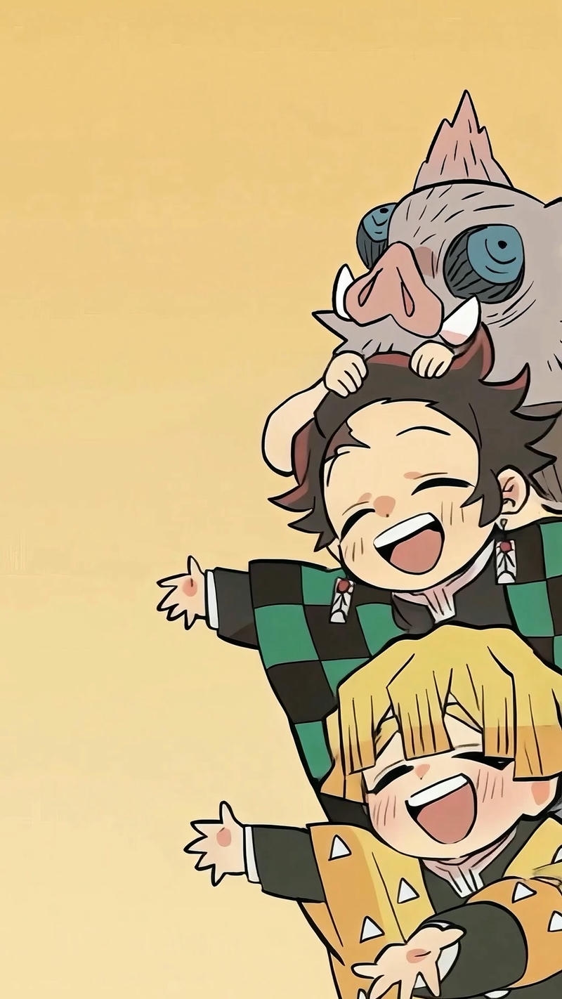 hình nền chibi cute nét vẽ tròn đáng yêu