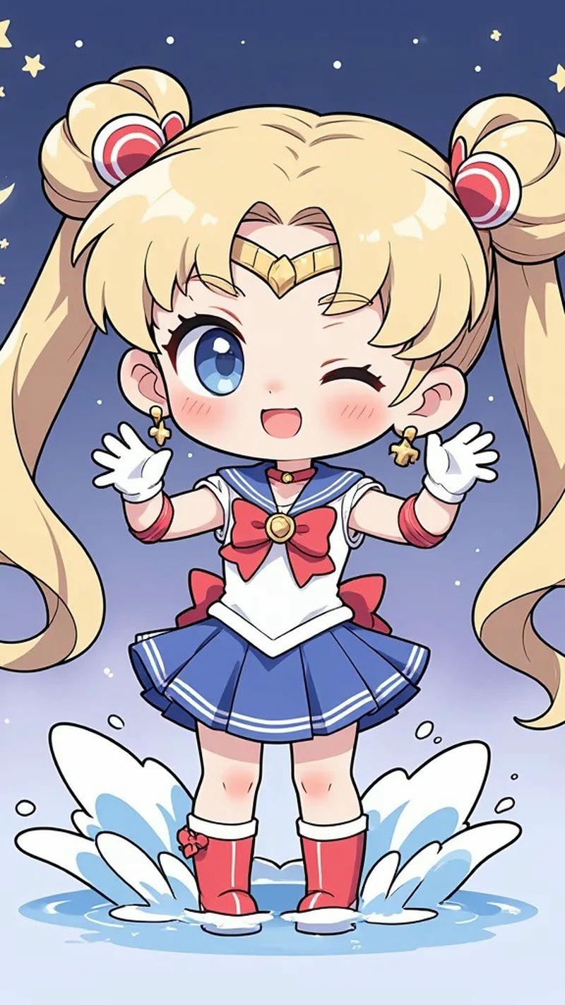 hình nền chibi cute nhân vật hoạt hình đáng yêu