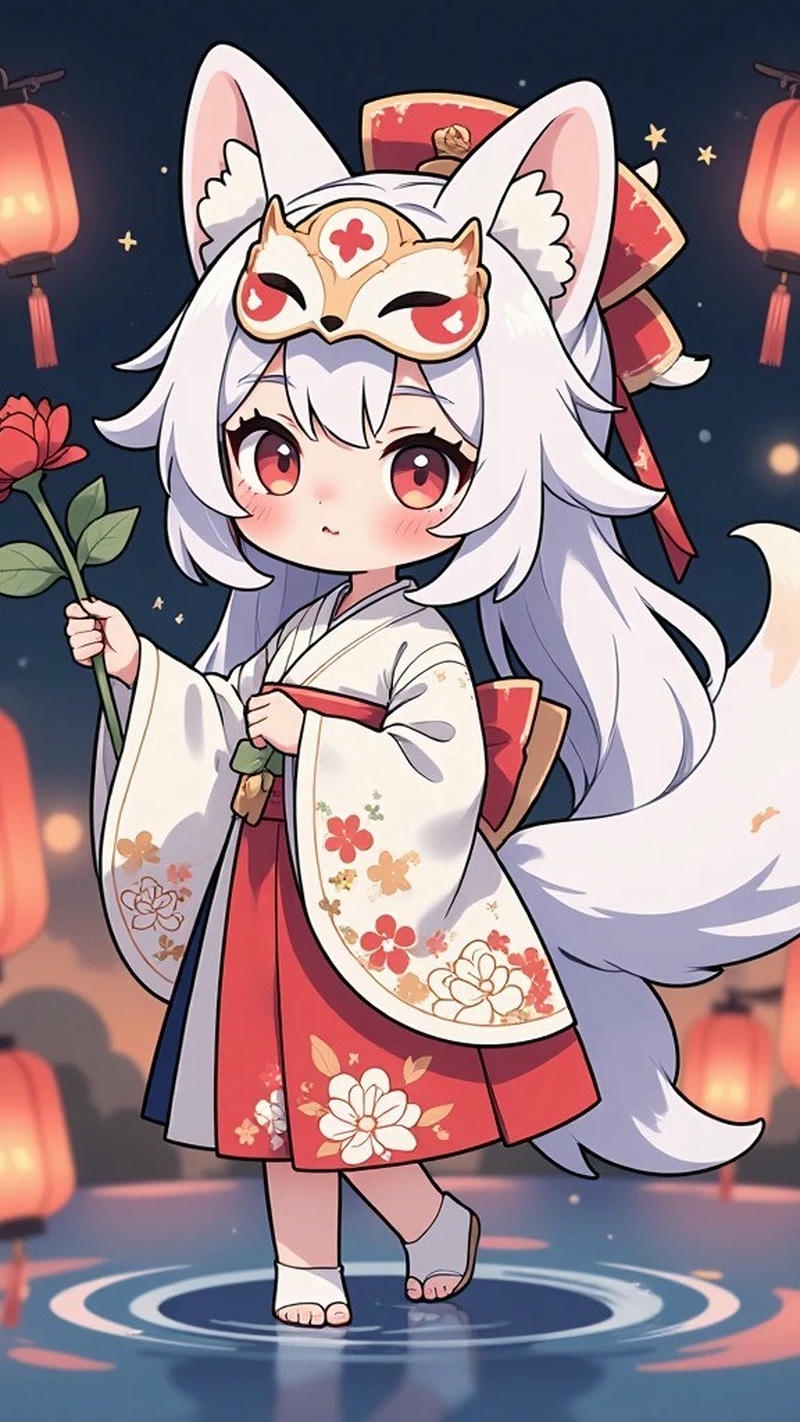 hình nền chibi cute phong cách kawaii hiện đại