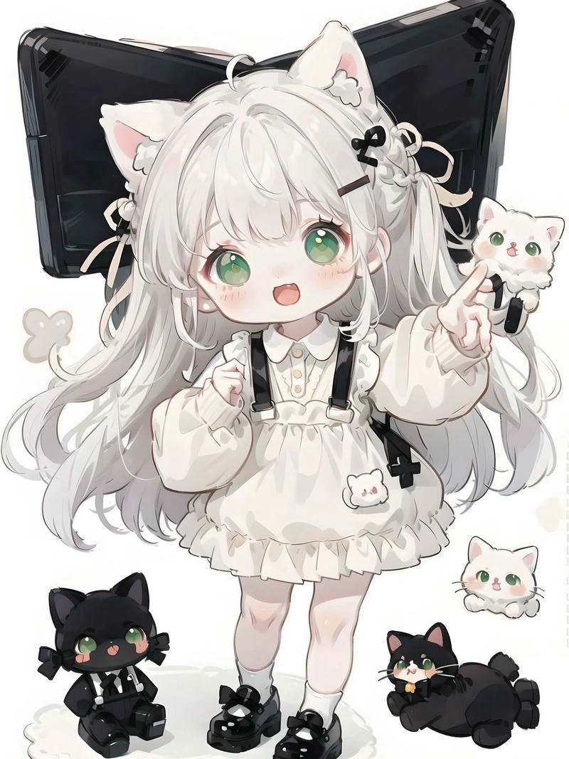 nữ chibi cute đẹp phong cách minh họa anime