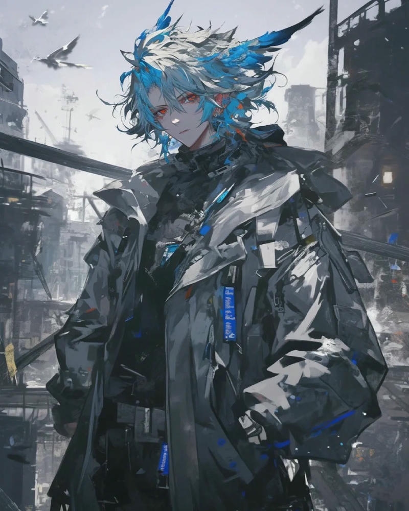 Ảnh anime ngầu chiến binh tương lai giáp máy móc