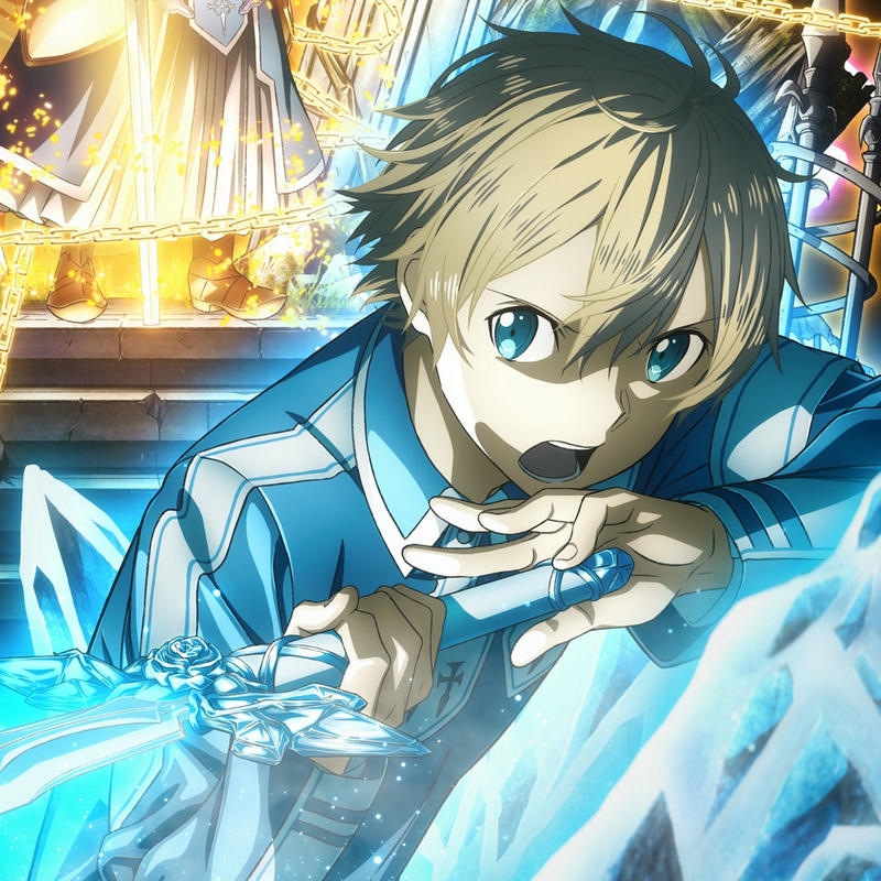 Hình ảnh anime boy ngầu phóng điện xanh cực mạnh